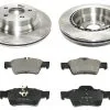 DuraGo - Rear Ceramic Brake Pads And Rotor Kit - Vented Rotors - 2007 - 2011 Mercedes-Benz CLS550 - BK7081816 -Engine Electrical shop D0111 F524898 1