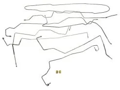 Dorman - Brake Hydraulic Line Kit - 9 Tubes - 20 Fittings - 2001 - 2005 Ford Excursion 4WD (with 4-Wheel ABS) - 919-295