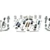 Carlson - Rear Drum Brake Hardware Kit - 1990 - 2001 Jeep Cherokee - H2309 -Engine Electrical shop D0112 P897975 1