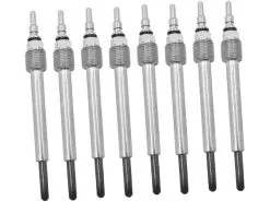 Replacement - Glow Plug Kit - 8 Piece - 20mm - 2004 - 2007 Ford F-350 Super Duty 6.0L V8 VIN P Powerstroke Diesel - 598-268-K8