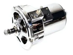 Volkswagon - Alternator - Chrome - 12-Volt - 75 AMP - High Output With Internal Voltage Regulator - 1973 - 1978 Volkswagen Beetle 1.6L H4 - AC903923C