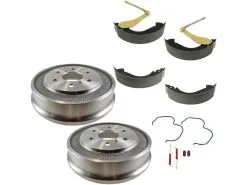 DIY Solutions - Rear Brake Drum And Brake Shoe 4 Piece Kit - 2005 - 2008 GMC Sierra 1500 (with Rear Drum Brakes) - BFS00100