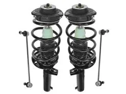 DIY Solutions - Front Strut Coil Spring Sway Bar Link Kit - 4 Piece - 2005 - 2010 Volkswagen Jetta 2.5L 5-Cylinder Without Sport Suspension - SHO00425