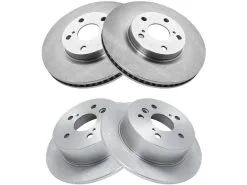 TRQ - Front And Rear Brake Rotor Set - 4 Piece - 2007 - 2011 Toyota Camry - BRA13540