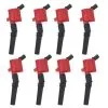 TRQ - Ignition Coil Set Of 8 - Red - Performance - 1998 - 2011 Ford Crown Victoria 4.6L V8 - ICA64251 -Engine Electrical shop D0118 Z752318 1