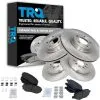 TRQ - Front And Rear Ceramic Brake Pad And Rotor Kit - 5 Lug - 2011 - 2014 Ford Edge - BKA11665 -Engine Electrical shop D0121 P145377 1