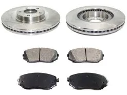 DuraGo - Front Semi Metallic Brake Pads And Rotor Kit - 2007 - 2014 Ford Edge - BK7125712