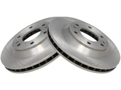 TRQ - Front Brake Rotor Set - 2 Piece - 6 Lug - 2002 - 2005 Chevrolet Trailblazer - BRA75357