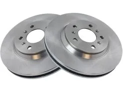 TRQ - Front Brake Rotor Set Of 2 - Vented - 5-Lug - 2006 - 2013 Chevrolet Impala - BRA75322