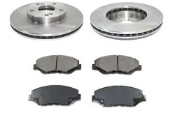 DuraGo - Front Ceramic Brake Pad And Rotor Kit - 2013 - 2015 Honda Civic - BK7057446
