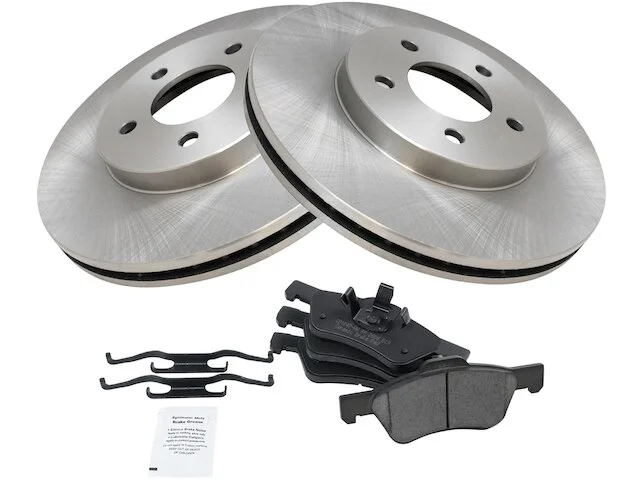 TRQ - Front Ceramic Brake Pad And Rotor Kit - 5 Lug - Vented Rotors - 2005 - 2012 Ford Escape 4WD 3.0L V6 - BKA11295 3 TRQ - Front Ceramic Brake Pad And Rotor Kit - 5 Lug - Vented Rotors - 2005 - 2012 Ford Escape 4WD 3.0L V6 - BKA11295