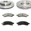 DuraGo - Front Ceramic Brake Pads And Rotor Kit - 2006 - 2009 GMC Envoy 4.2L 6-Cylinder - BK7107316 1 DuraGo - Front Ceramic Brake Pads And Rotor Kit - 2006 - 2009 GMC Envoy 4.2L 6-Cylinder - BK7107316 -Engine Electrical shop D0127 W653561 1