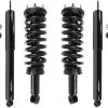 Unity - Front And Rear Suspension Strut Coil Spring And Shock Absorber Assembly Kit - 4 Piece - 2000 - 2006 Toyota Tundra 4WD (excludes TRD Package) - 4-11931-254700-001 -Engine Electrical shop D0128 W126531 1
