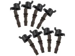 TRQ - Ignition Coil Set - 8 Piece - 2008 - 2010 Ford F-150 V8 With Brown Ignition Coil Boot - ICA64511
