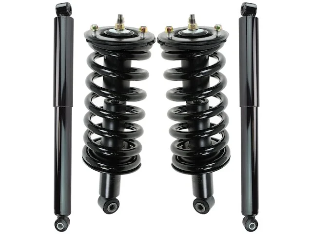 TRQ - Shock Absorber And Coil Spring Assembly - Set Of 4 - 2004 - 2014 Nissan Titan Without Off Road Package - SKA60971 3 TRQ - Shock Absorber And Coil Spring Assembly - Set Of 4 - 2004 - 2014 Nissan Titan Without Off Road Package - SKA60971