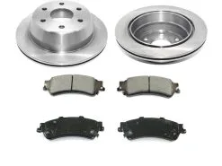 DuraGo - Rear Ceramic Brake Pads And Rotor Kit - 1999 - 2006 Chevrolet Silverado 1500 - BK7104022