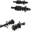 TRQ - Front And Rear Strut And Coil Spring Assembly Set 4 Piece Set - 2002 - 2006 Acura RSX - SCA57276 -Engine Electrical shop D0145 Q765535 1