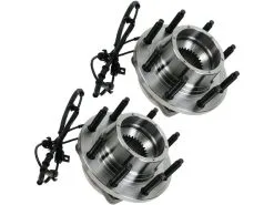 TRQ - Front Wheel Hub And Bearing Kit 2 Piece Set - 2005 - 2010 Ford F-350 Super Duty 4WD (with Single Rear Wheels) - BHA50044