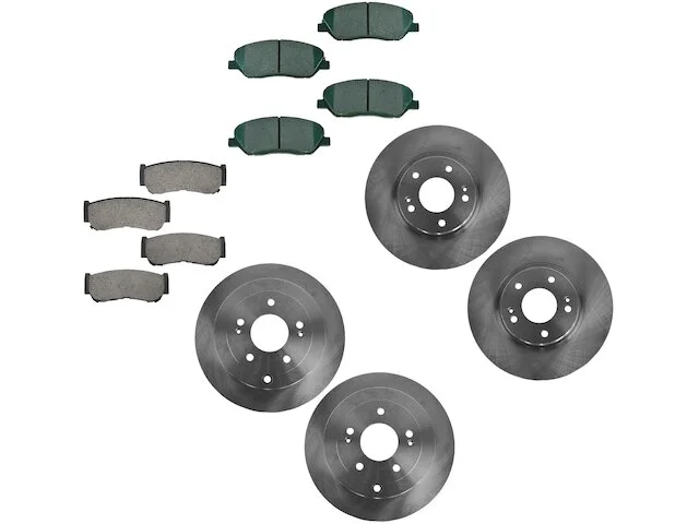 DIY Solutions - Front And Rear Ceramic Brake Pads And Rotor Kit - 5 Lug - Vented Front Rotors - Solid Rear Rotors - 2007 - 2009 Hyundai Santa Fe - BFS00681 3 DIY Solutions - Front And Rear Ceramic Brake Pads And Rotor Kit - 5 Lug - Vented Front Rotors - Solid Rear Rotors - 2007 - 2009 Hyundai Santa Fe - BFS00681