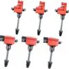 Replacement - Red Ignition Coil Kit (Set Of 6) - 1996 - 1999 Infiniti I30 - 904-036R-K3+904-041R-K3 -Engine Electrical shop D0147 V515368 1