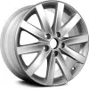 Action Crash - Aluminum Wheel - All Painted Silver - 17 X 7 Inch - 54mm Offset - 10 Spoke - 5 Stud - 2006 - 2014 Volkswagen Jetta - ALY69936U20N -Engine Electrical shop D0151 Y571847 1