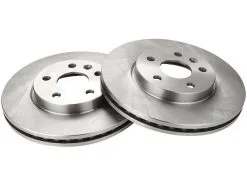 TRQ - Front Vented Brake Rotor - Set Of 2 - 5 Lug - 2011 - 2019 Chevrolet Cruze - BRA78231