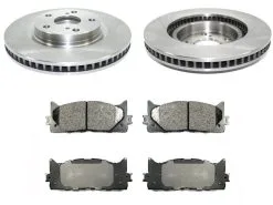 DuraGo - Front Semi-Metallic Brake Pad And Rotor Kit - 2007 - 2017 Toyota Camry - BK7111832