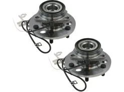 TRQ - Front Wheel Hub And Bearing 2 Piece Kit With ABS Brakes - 1995 - 1999 Chevrolet K1500 4WD - BHA53304