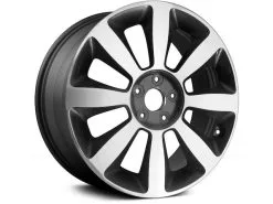 Action Crash - Aluminum Wheel - Machined And Dark Charcoal Metallic - 18 X 7.5 Inch - 46mm Offset - 5 Stud - 2011 - 2016 Kia Optima - ALY74653U30N