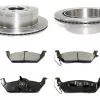 DuraGo - Rear Ceramic Brake Pad And Rotor Kit - 2004 - 2011 Ford F150 - BK7096326 -Engine Electrical shop D0158 J296339 1