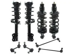DIY Solutions - Front And Rear Strut Coil Spring Sway Bar Link Kit - 8 Piece - 2007 - 2011 Honda CR-V - SHO00441
