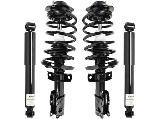 Unity - Front And Rear Suspension Strut Coil Spring And Shock Absorber Assembly Kit - 4 Piece - 2005 - 2010 Chevrolet Cobalt (Excludes SS Models) - 4-11601-251030-001 -Engine Electrical shop D0162 R628697 1