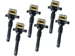 Replacement - Direct Ignition Coil Kit (Set Of 6) - Rounded Head Coil Type - 2001 - 2003 BMW X5 3.0L 6-Cylinder With Rounded Head Coil (Up To 9/30/2003) - 904-002-K6