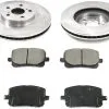 DuraGo - Front Semi-Metallic Brake Pad And Rotor Kit - 2003 - 2008 Toyota Corolla - BK7058522 -Engine Electrical shop D0167 B283754 1