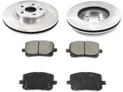 DuraGo - Front Semi-Metallic Brake Pad And Rotor Kit - 2003 - 2008 Toyota Corolla - BK7058522