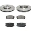 DuraGo - Front Ceramic Brake Pads And Rotor Kit - 2005 - 2010 Hyundai Sonata (From 4/2005) - BK7108716 2 DuraGo - Front Ceramic Brake Pads And Rotor Kit - 2005 - 2010 Hyundai Sonata (From 4/2005) - BK7108716 -Engine Electrical shop D0167 F845767 1