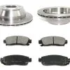 DuraGo - Rear Semi-Metallic Brake Pad And Rotor Kit - 2002 - 2009 Chevrolet Trailblazer - BK7104712 -Engine Electrical shop D0172 D261296 1