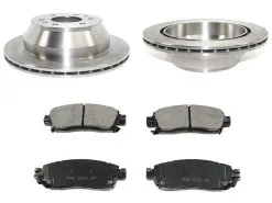 DuraGo - Rear Semi-Metallic Brake Pad And Rotor Kit - 2002 - 2009 Chevrolet Trailblazer - BK7104712