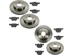 DIY Solutions - Front And Rear Ceramic Brake Pad And Rotor Kit - 2001 - 2006 BMW 330Ci - BFS00902