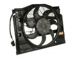 TYC - Front Auxiliary Fan Assembly (Pusher Fan With Compression Frame) - 2001 - 2006 BMW 325Ci - W0133-1662674