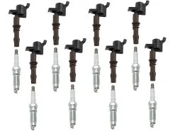 DIY Solutions - Ignition Coil And Spark Plug Kit - 16 Piece - With Brown Ignition Coil Boot - 2008 - 2014 Ford Expedition 5.4L V8 - IGN01117