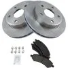 TRQ - Front Ceramic Brake Pad And Rotor Kit - 5 Lug - Vented Rotors - 2005 - 2010 Dodge Dakota - BKA10875