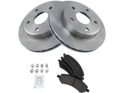 TRQ - Front Ceramic Brake Pad And Rotor Kit - 5 Lug - Vented Rotors - 2005 - 2010 Dodge Dakota - BKA10875