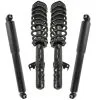 TRQ - Front And Rear Strut Coil Spring And Shock Absorber Kit - 4 Piece - 2006 - 2009 Ford Fusion FWD 2.3L 4-Cylinder - SKA62119 -Engine Electrical shop D0176 Y448433 1