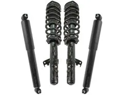 TRQ - Front And Rear Strut Coil Spring And Shock Absorber Kit - 4 Piece - 2006 - 2009 Ford Fusion FWD 2.3L 4-Cylinder - SKA62119