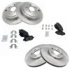 TRQ - Front And Rear Ceramic Brake Pad And Rotor Kit - 2003 - 2008 Honda Pilot - BKA11246 -Engine Electrical shop D0181 G129935 1