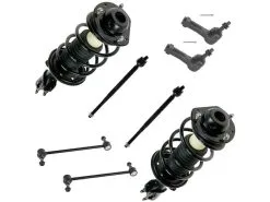 TRQ - Front Strut Coil Spring Sway Bar Link Tie Rod Kit - 8 Piece - 2006 - 2011 Chevrolet HHR (without Performance Ride Handling Suspension) - PSA59028