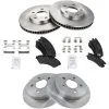 TRQ - Front And Rear Brake Pad And Rotor Kit - 2000 - 2005 Chevrolet Impala 5 Lug (Up To VIN 59143075) - BKA11235 -Engine Electrical shop D0181 R659773 1