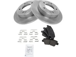 TRQ - Rear Ceramic Brake Pad And Rotor Kit - 2011 - 2016 Hyundai Elantra 4-Door (Excludes Touring Models) - BKA11831