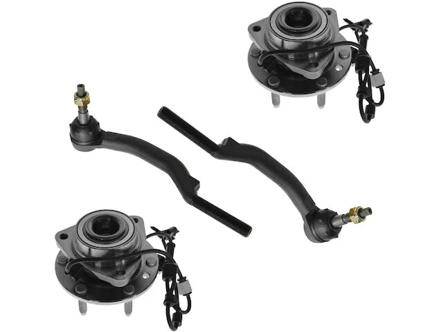 TRQ - Wheel Hub Assembly And Tie Rod End 4 Piece Set - 2002 - 2009 Chevy Trailblazer - PSA58473 3 TRQ - Wheel Hub Assembly And Tie Rod End 4 Piece Set - 2002 - 2009 Chevy Trailblazer - PSA58473